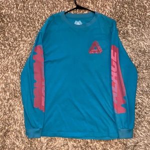 Large Teal/Pink Long Sleeve Palace T-shirt